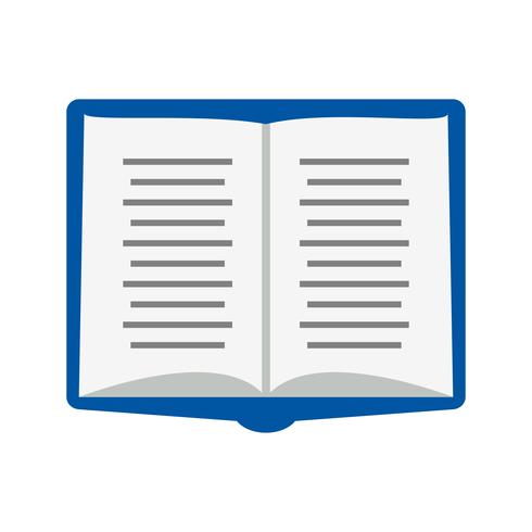 icono de vector de libro abierto