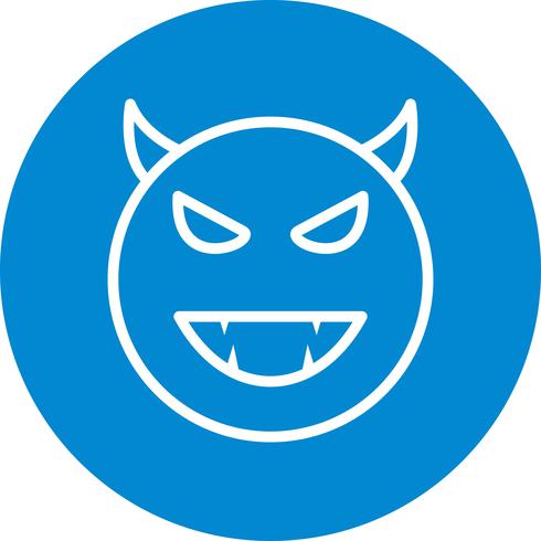 Devil Emoji Vector Icon