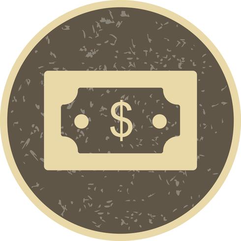 Icono de vector de dólar