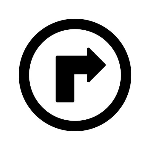 Vector Turn to the Right Icon