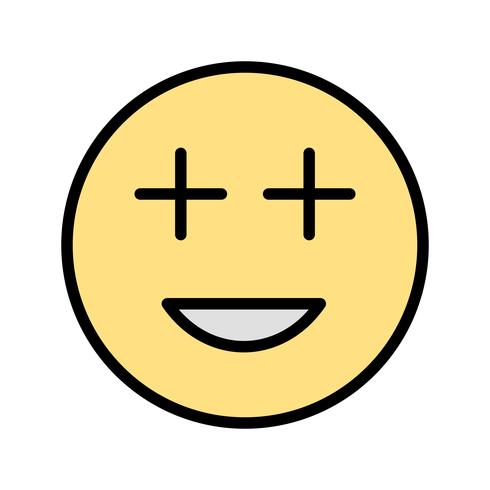 Icono de Vector de Emoji positivo