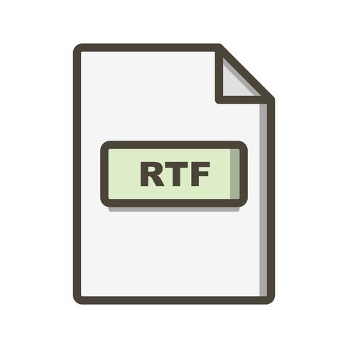 RTF Vector Icon