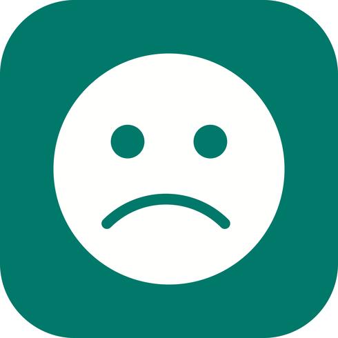 Icono de Vector de emoticon triste