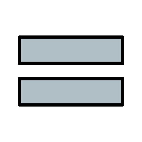 Equal To Vector Icon