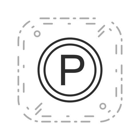Vector icono de estacionamiento