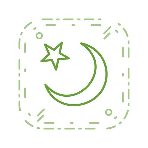 Crescent Moon Vector Icon