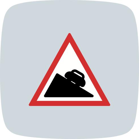 Vector Dangerous descent Icon
