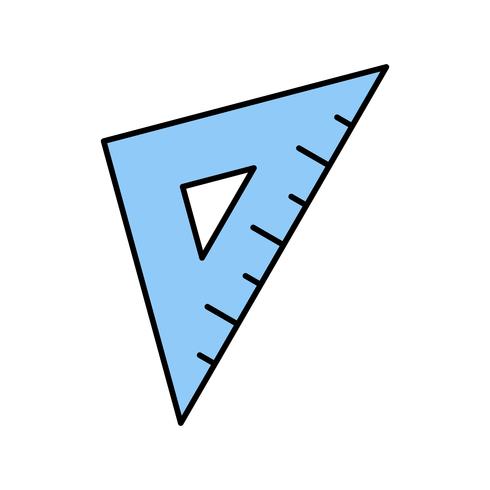 Set Square Vector Icon  