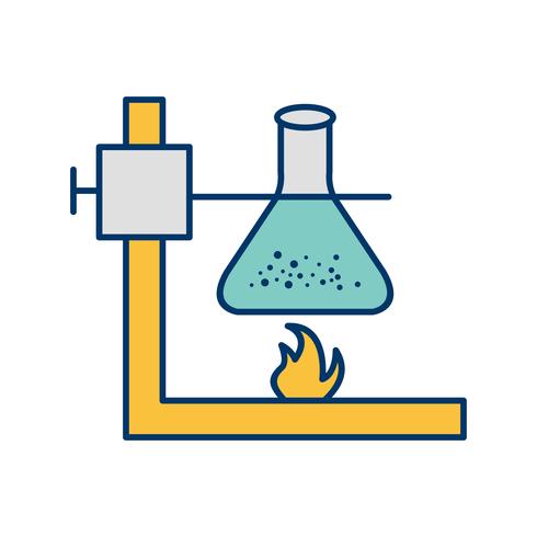 Fire Under Flask Vector Icon