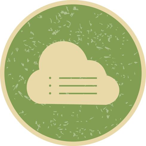Icono de Vector de datos de nube
