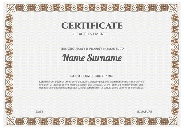 Certificate Template Vector