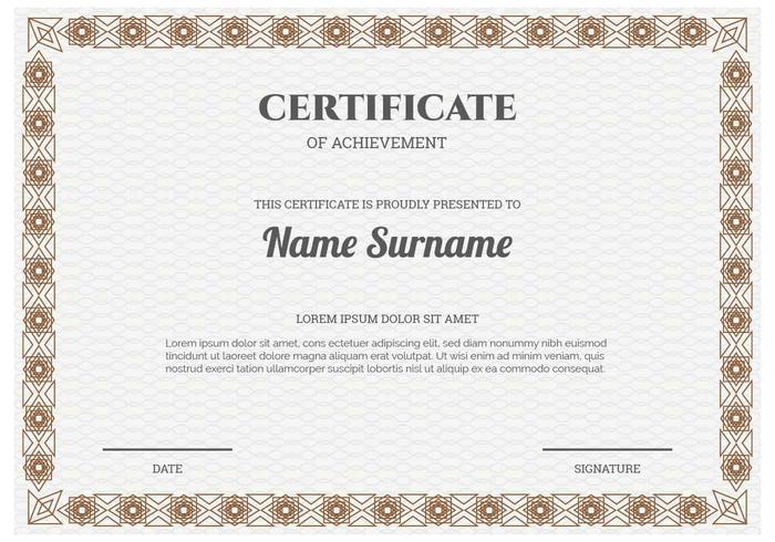 Certificate Template Vector