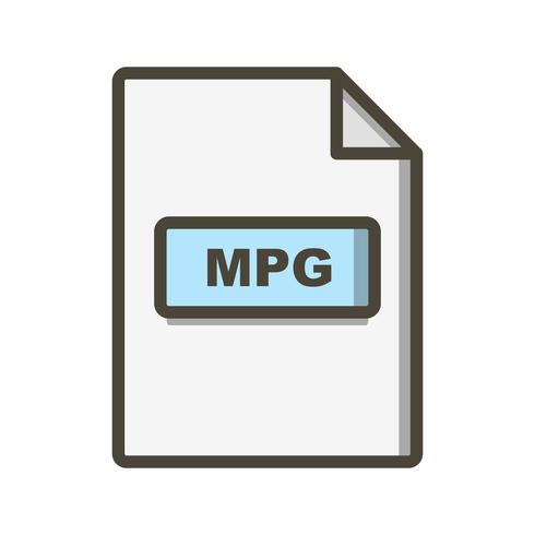 icono de vector mpg