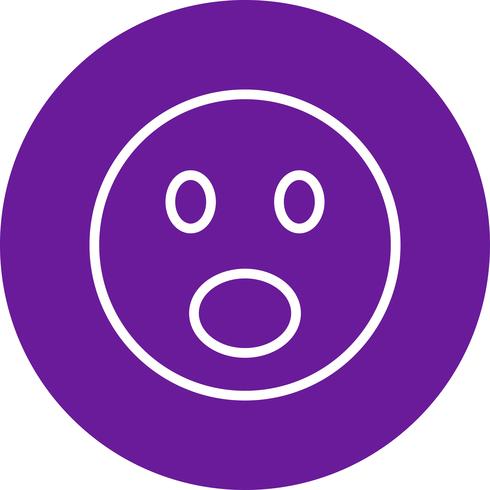 Surprised Emoji Vector Icon 