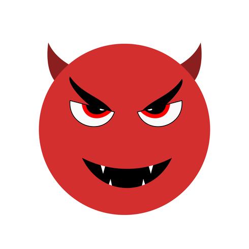 Devil Emoji Vector Icon