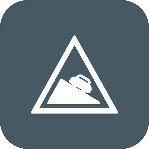 Vector Dangerous descent Icon
