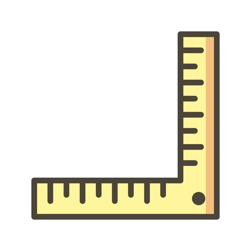 Angle Ruler Vector Icon