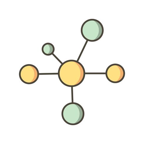 Icono de vector de electron