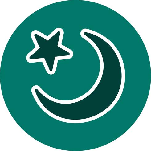 Crescent Moon Vector Icon