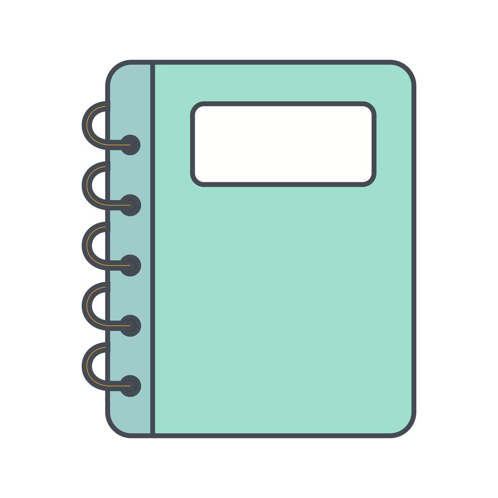 Notepad Vector Icon 379598 Vector Art at Vecteezy