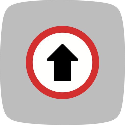 Vector Go straight ahead Icon