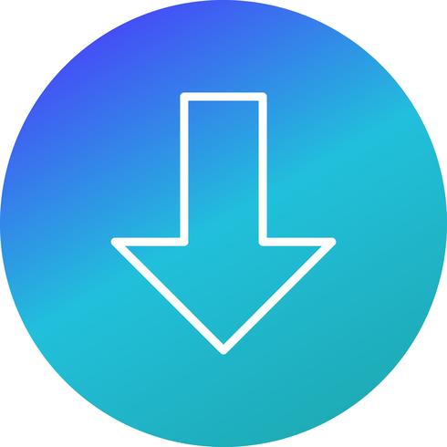 Down Vector Icon