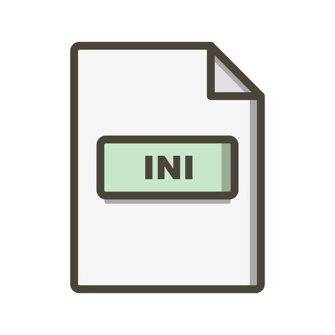 INI Vector Icon