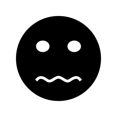 Nervous Emoji Vector Icon 