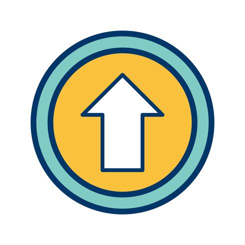 Vector Go straight ahead Icon