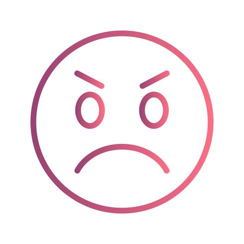 Angry Emoji Vector Icon