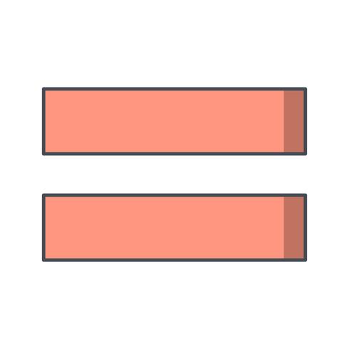 Equal To Vector Icon