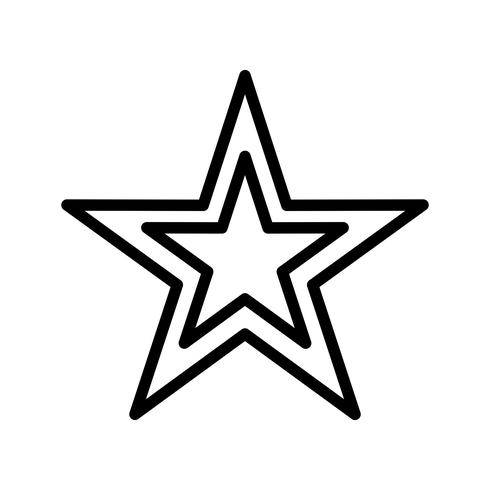 Icono de vector estrella