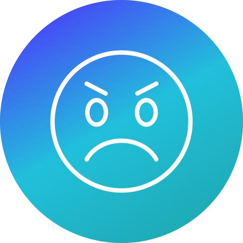 Angry Emoji Vector Icon