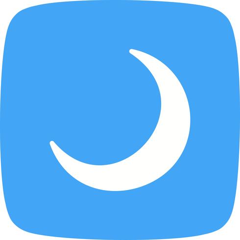 Crescent Moon Vector Icon