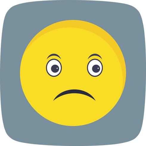 Sad Emoji Vector Icon