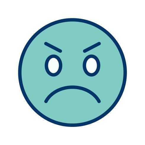 Angry Emoji Vector Icon