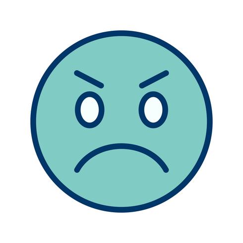 Angry Emoji Vector Icon