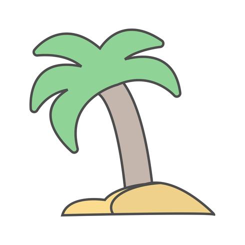 Palmera Vector icono