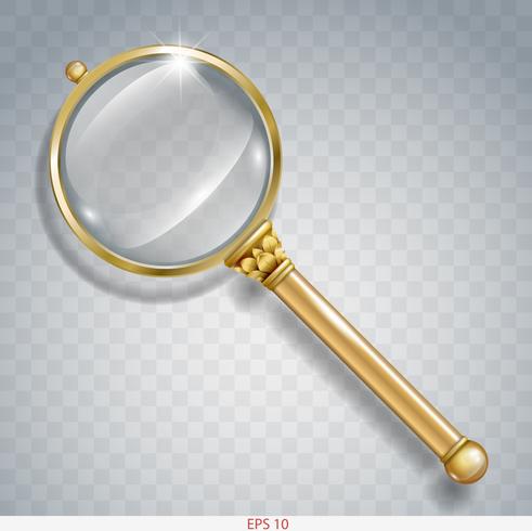 Magnifier for information search of gold vector