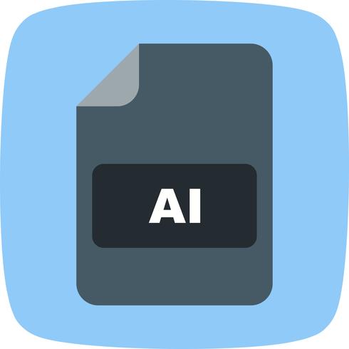 Icono de vector de AI