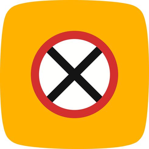 Vector Road Closed Icon