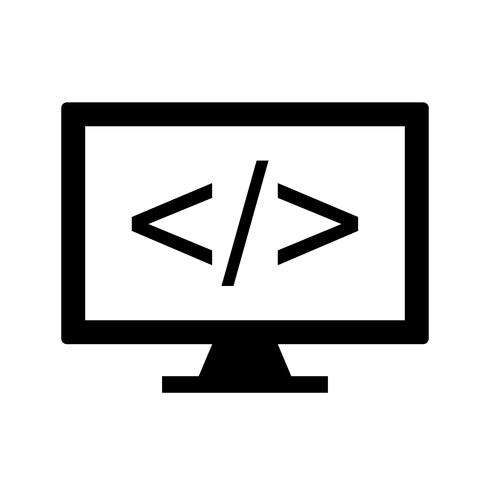 Icono de Vector de programación