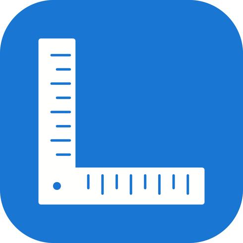 Angle Ruler Vector Icon