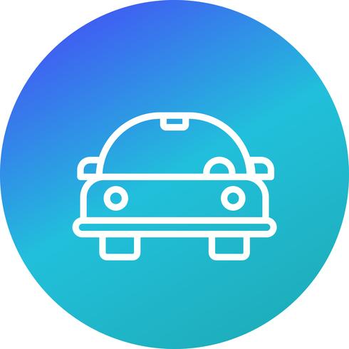 Icono de Vector de coche de dibujos animados