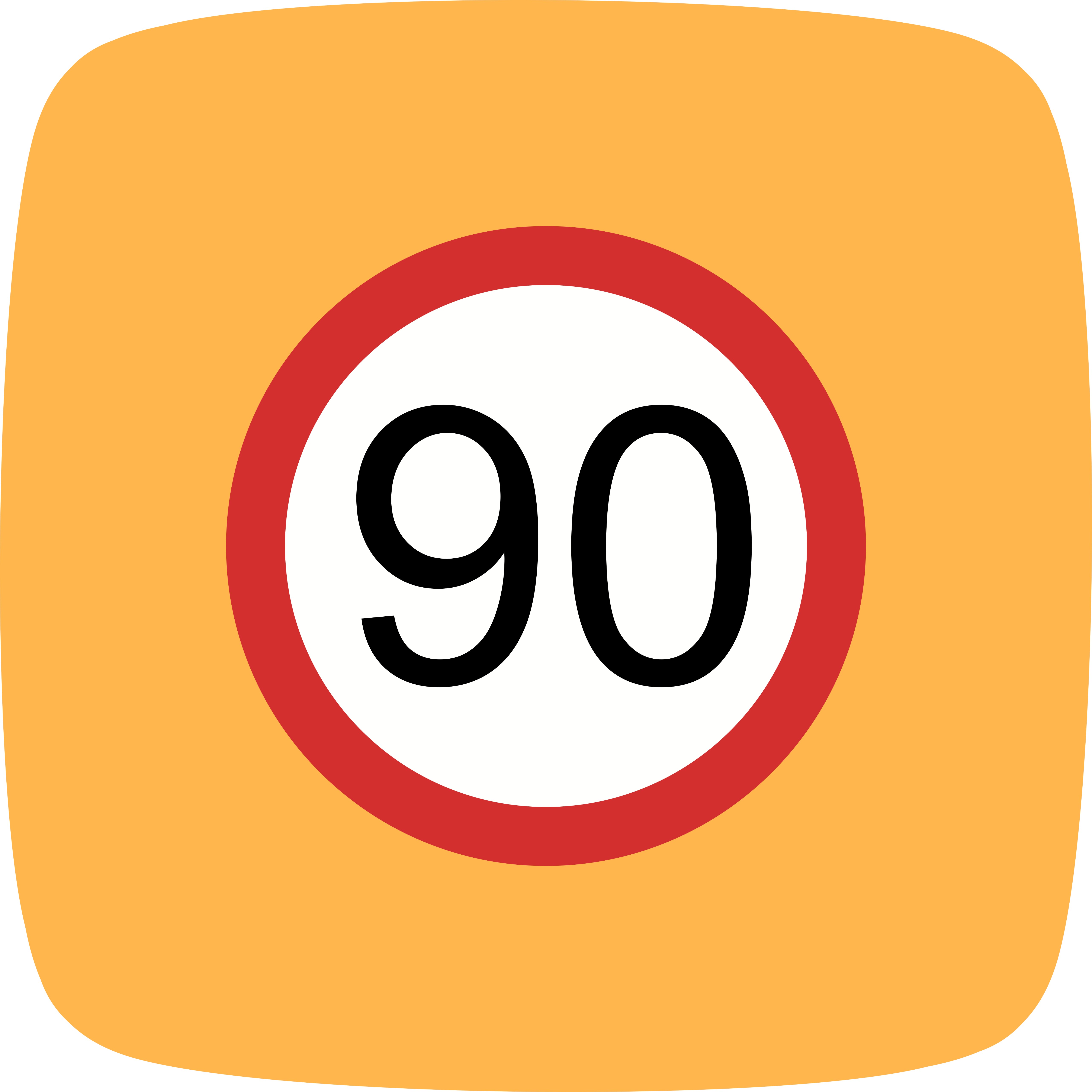 Vector Speed  limit 90 Icon 380105 Vector Art at Vecteezy 