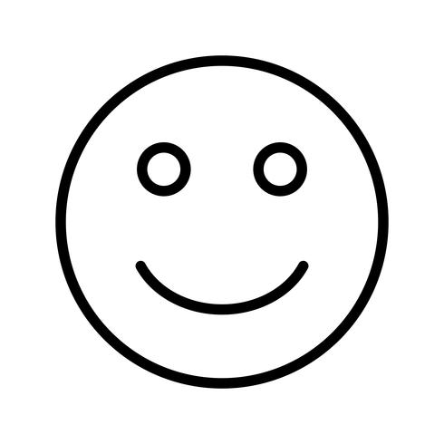 Happy Emoji Vector Icon