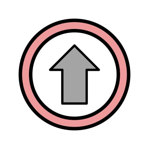 Vector Go straight ahead Icon