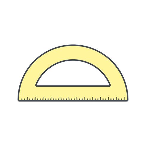 Protractor Vector Icon