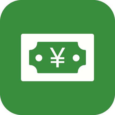 icono de vector de yen