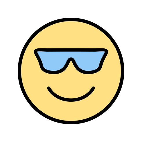 Cool Emoji Vector Icon